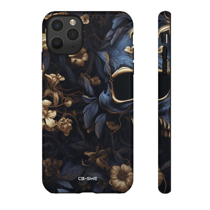 Gothic Floral Skull - iPhone Case