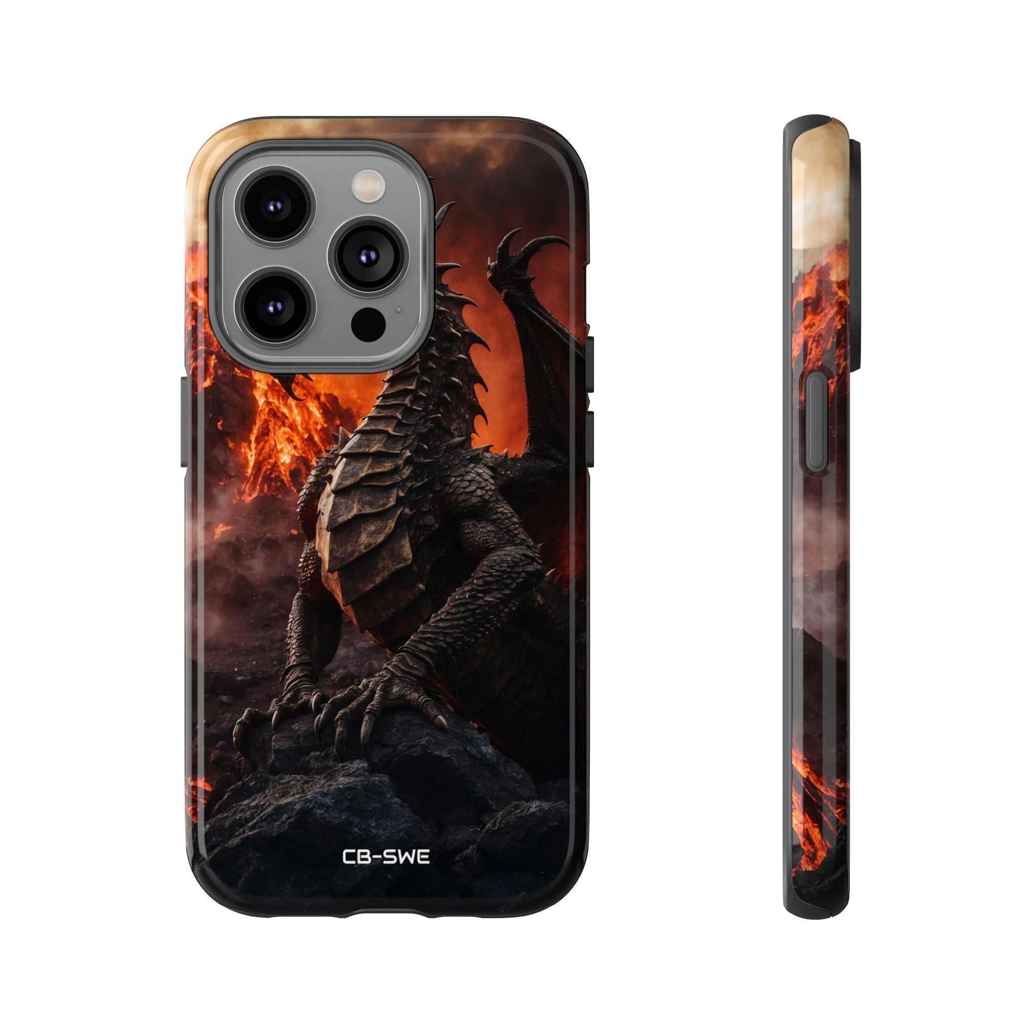 Fiery Dragon Soars - iPhone Case