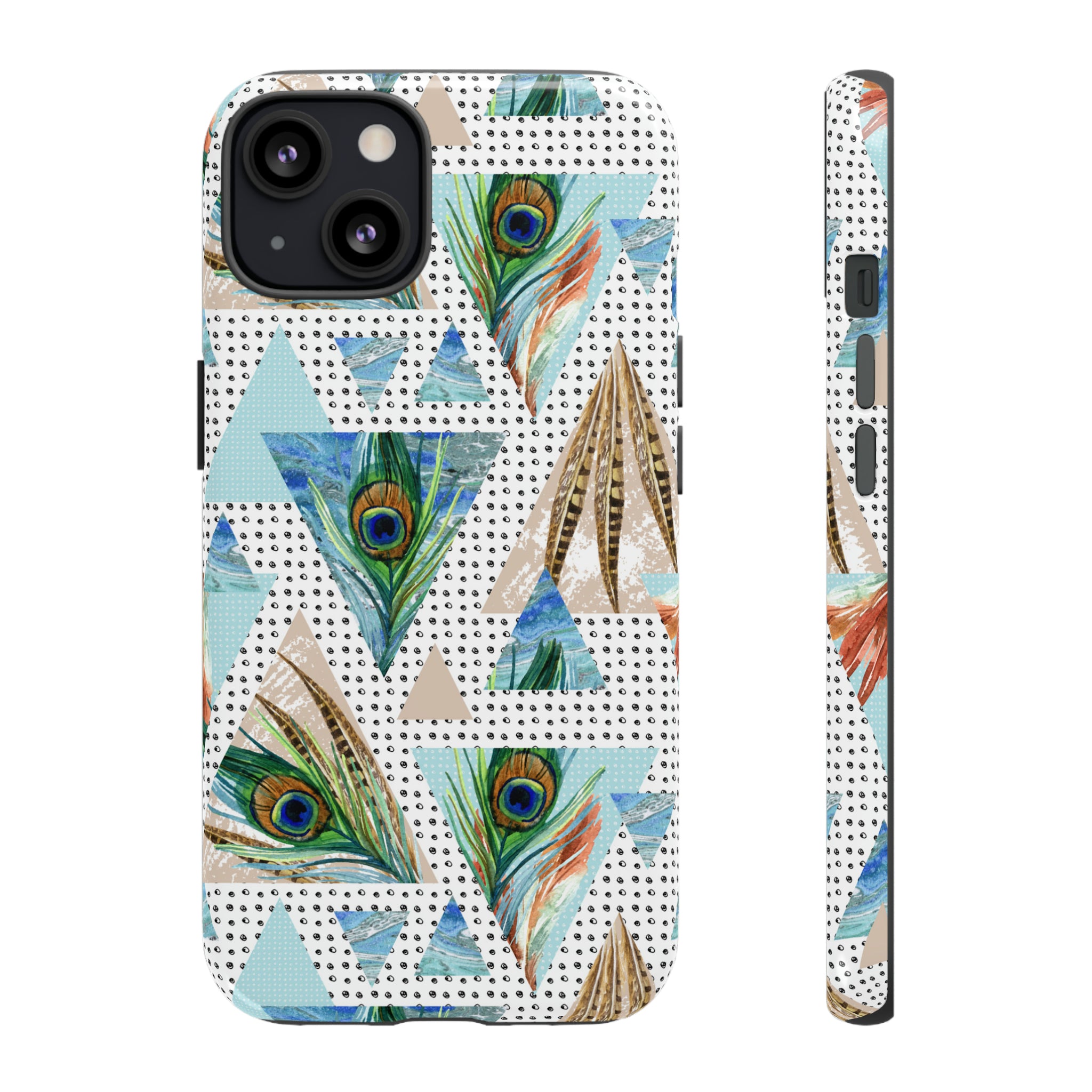 Peacock Feathers - Protective Phone Case