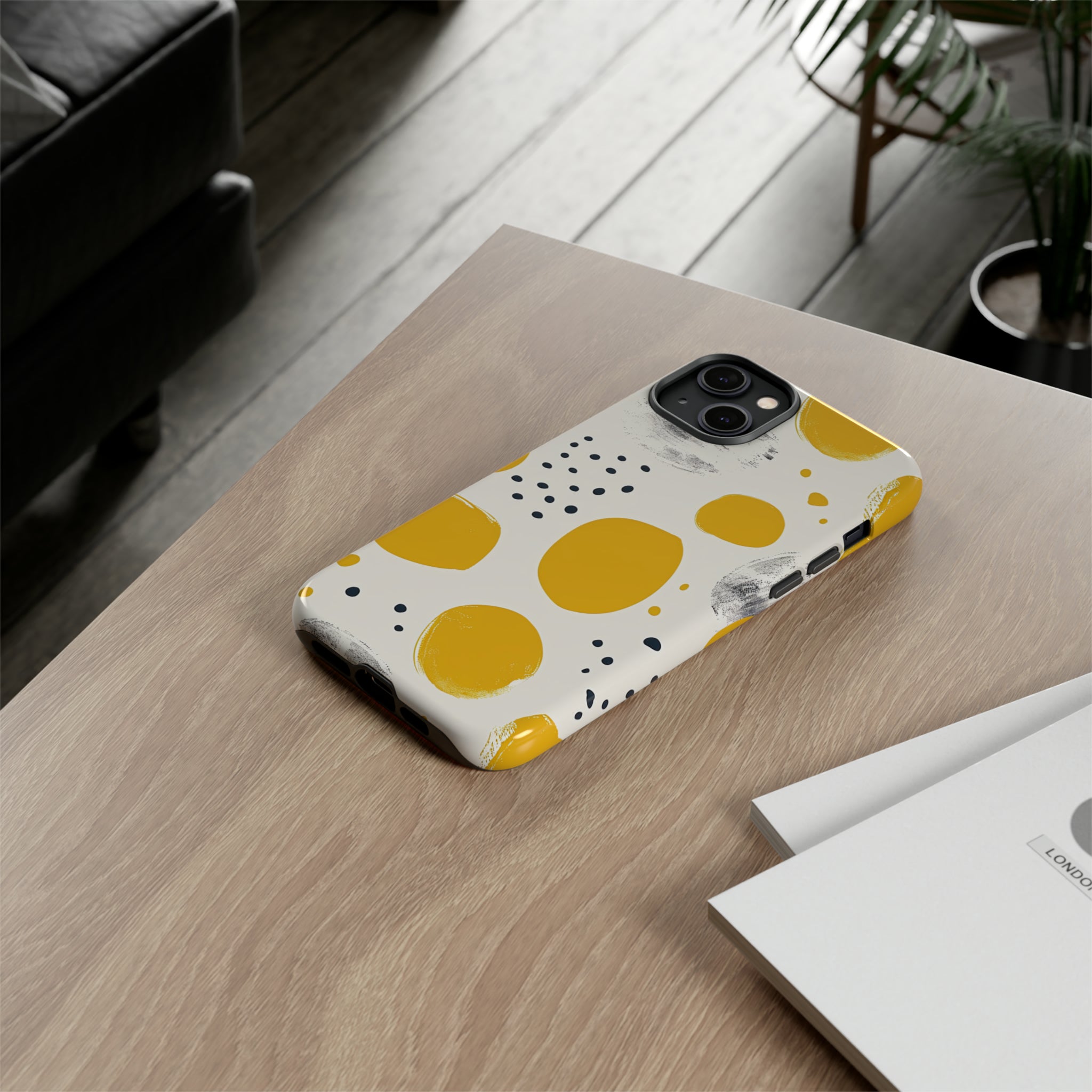 Dotted Yellow Simplicity - Protective Phone Case