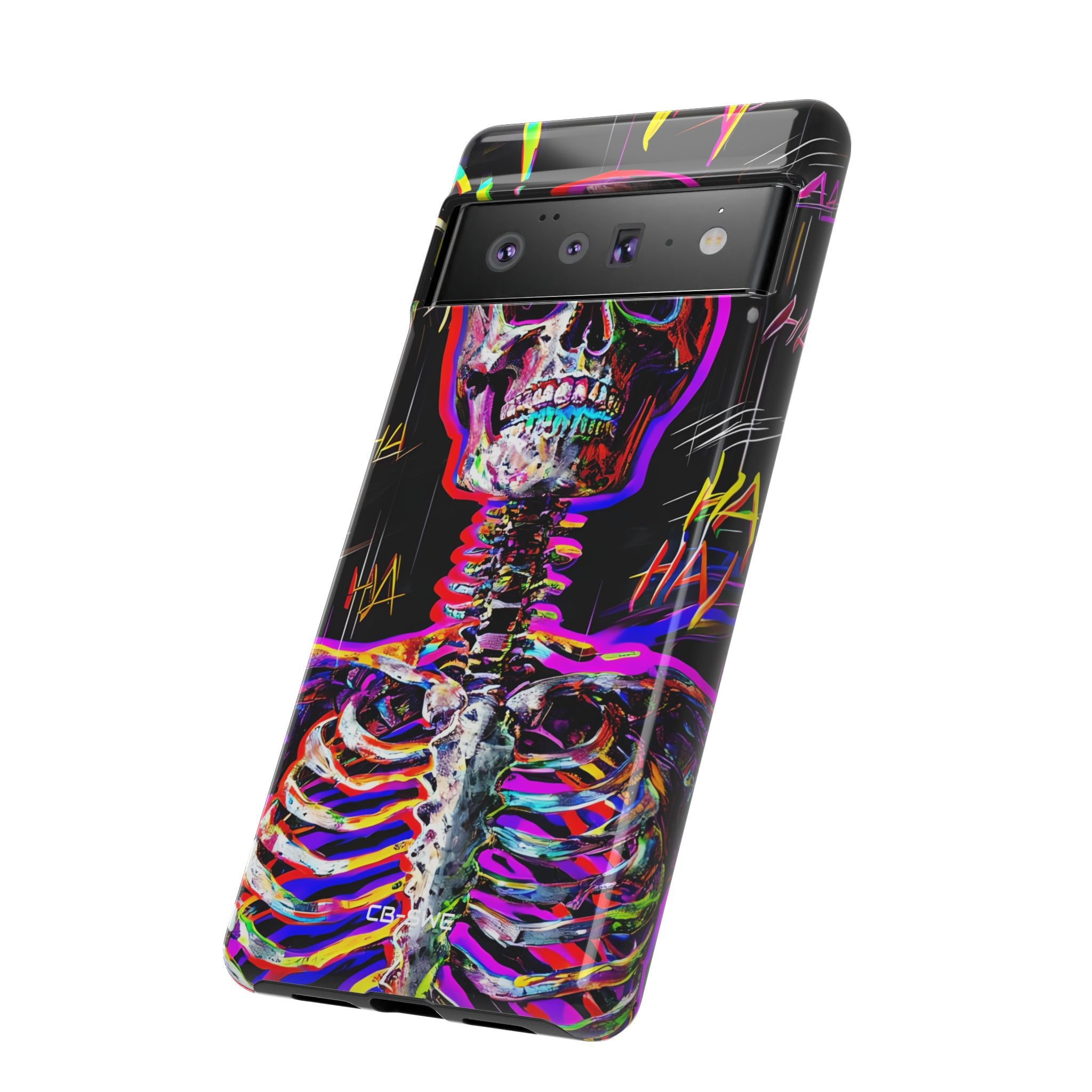 Neon Skeleton Chaos - Google Pixel Case