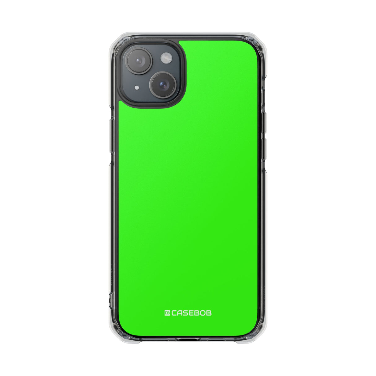 Neon Green | Phone Case for iPhone (Clear Impact Case - Magnetic)