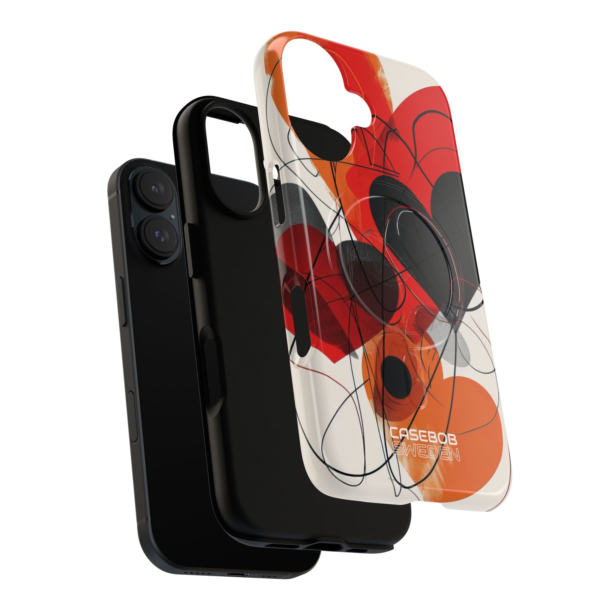 Crimson Motion Flow iPhone 16 - Tough+
