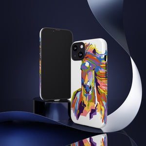 Horse Abstract Art iPhone Case (Protective) Phone Case