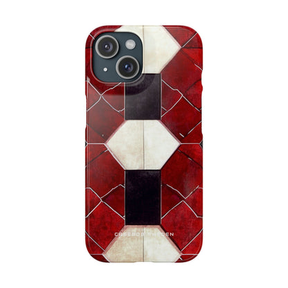 Gothic Hexagon Symmetry iPhone 15 - Slim Phone Case