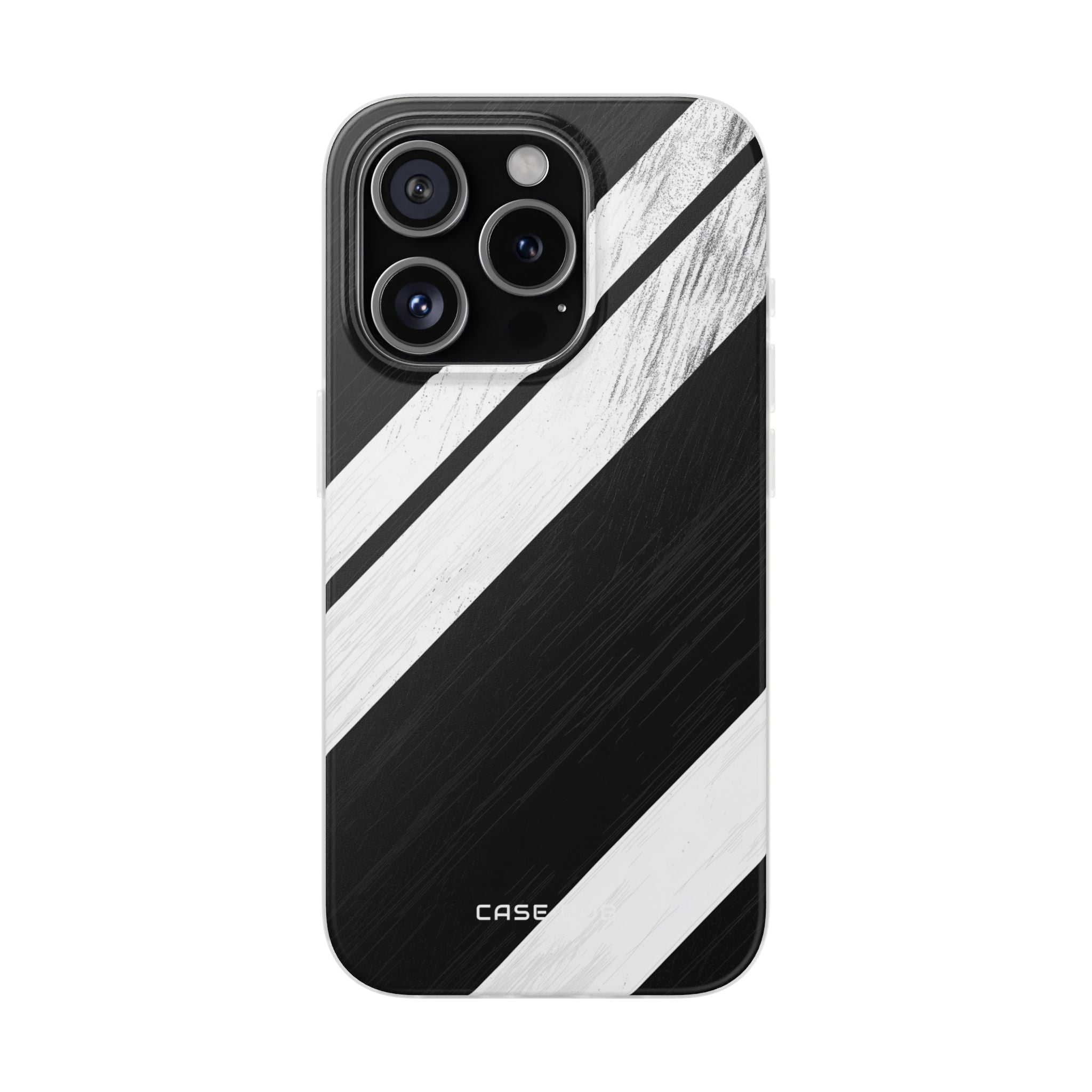 Distressed Stripe Motion iPhone 15 Pro Case - Soft