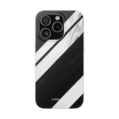 Distressed Stripe Motion iPhone 15 Pro Case - Soft