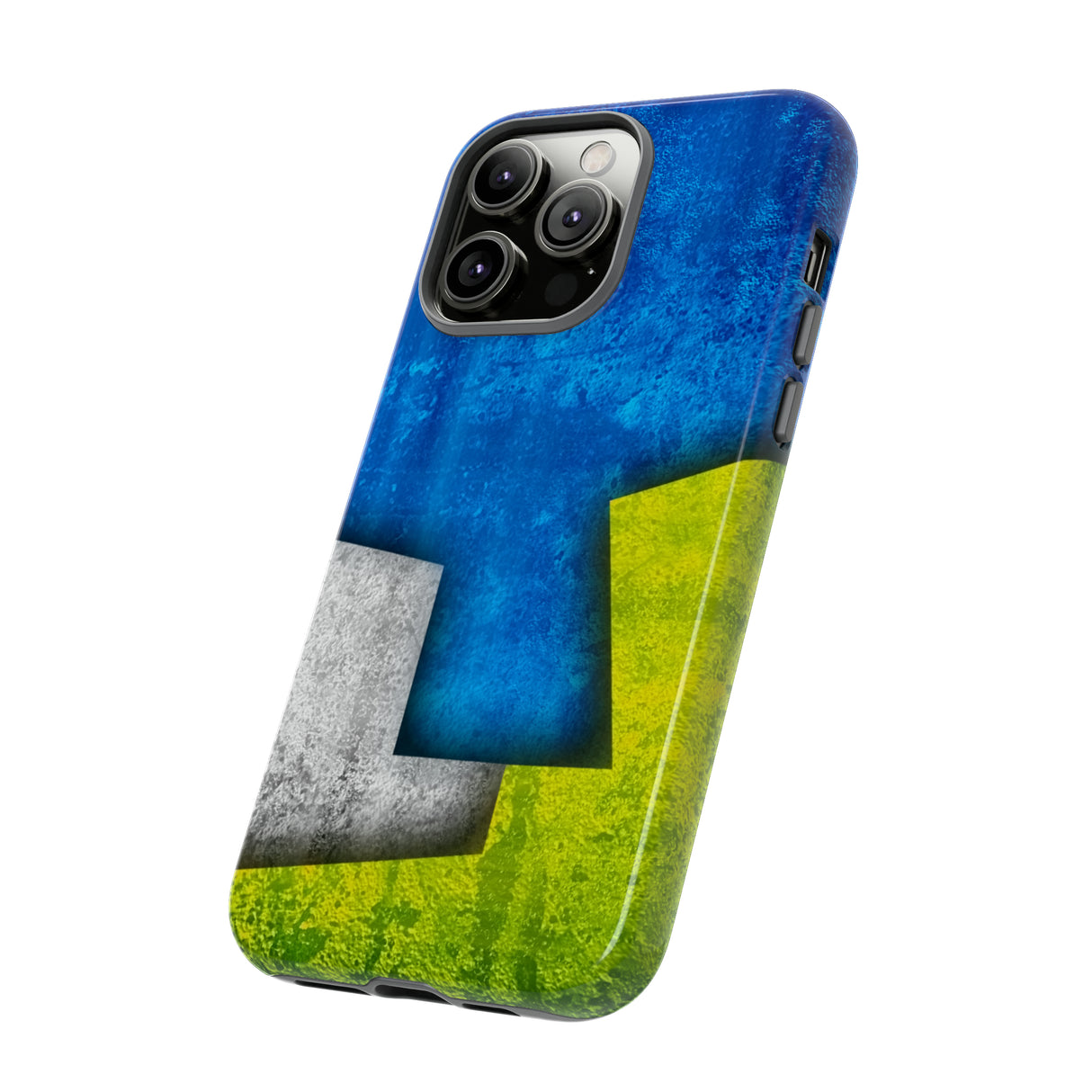 Blue Abstract Art - Protective Phone Case