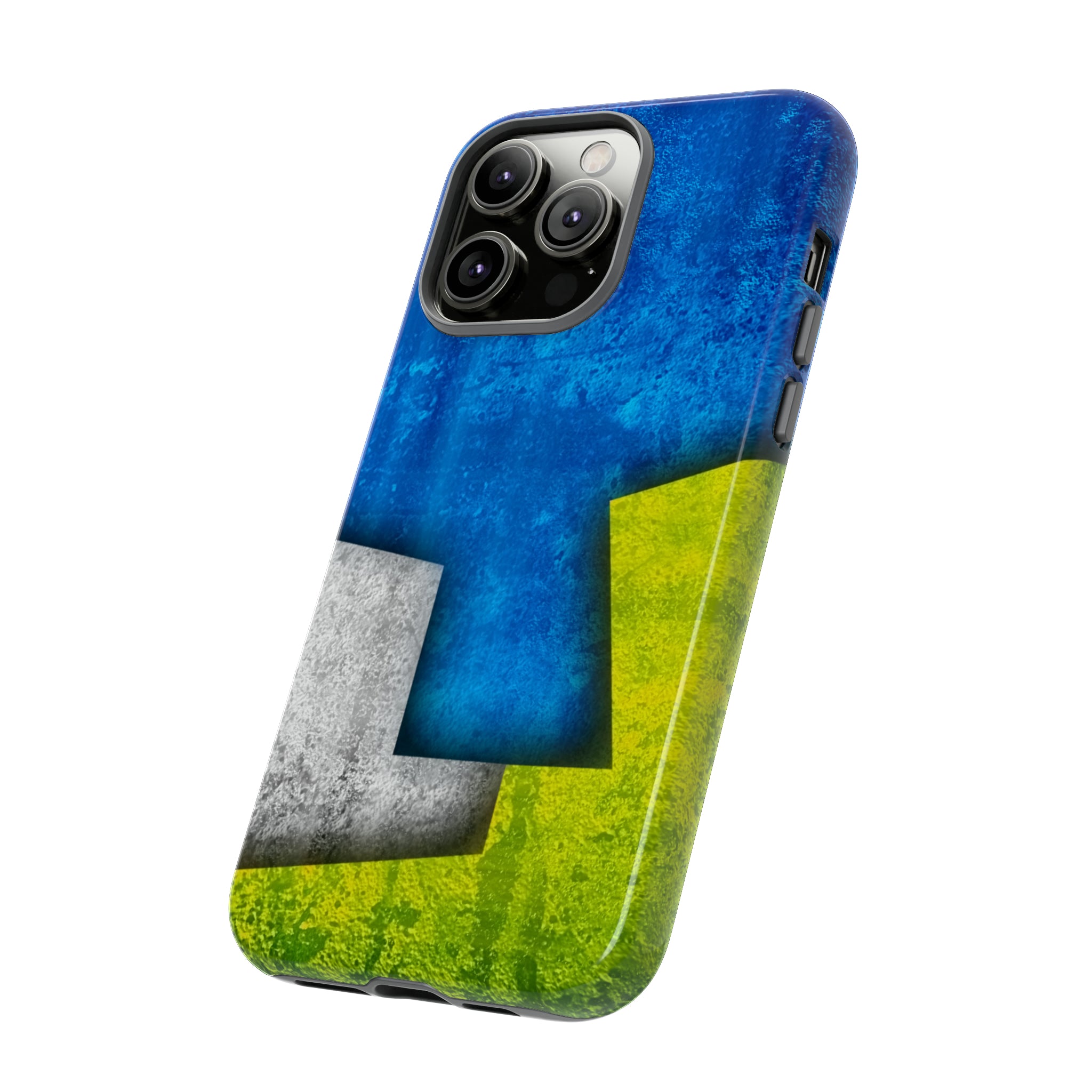 Blue Abstract Art - Protective Phone Case