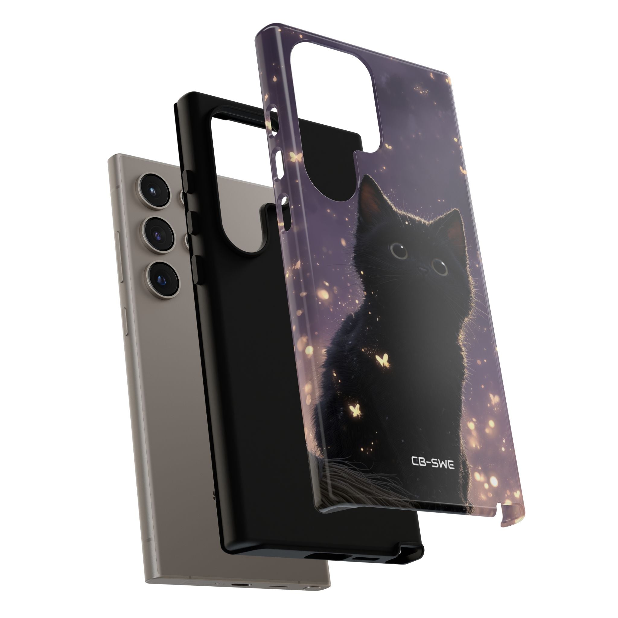 Whimsical Cat Soars - Samsung Case