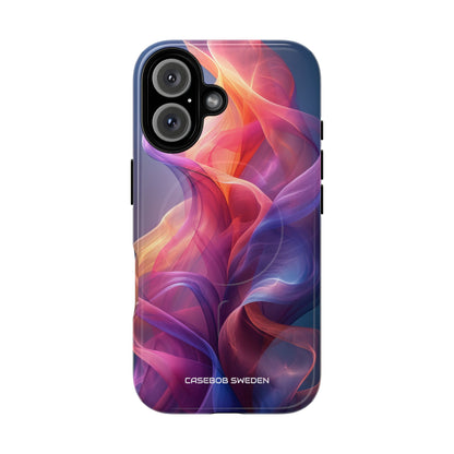 Violet Orange Flow - Tough + MagSafe® iPhone 16 Phone Case