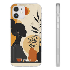 Modern Silhouette Tranquility | Flexible Phone Case for iPhone