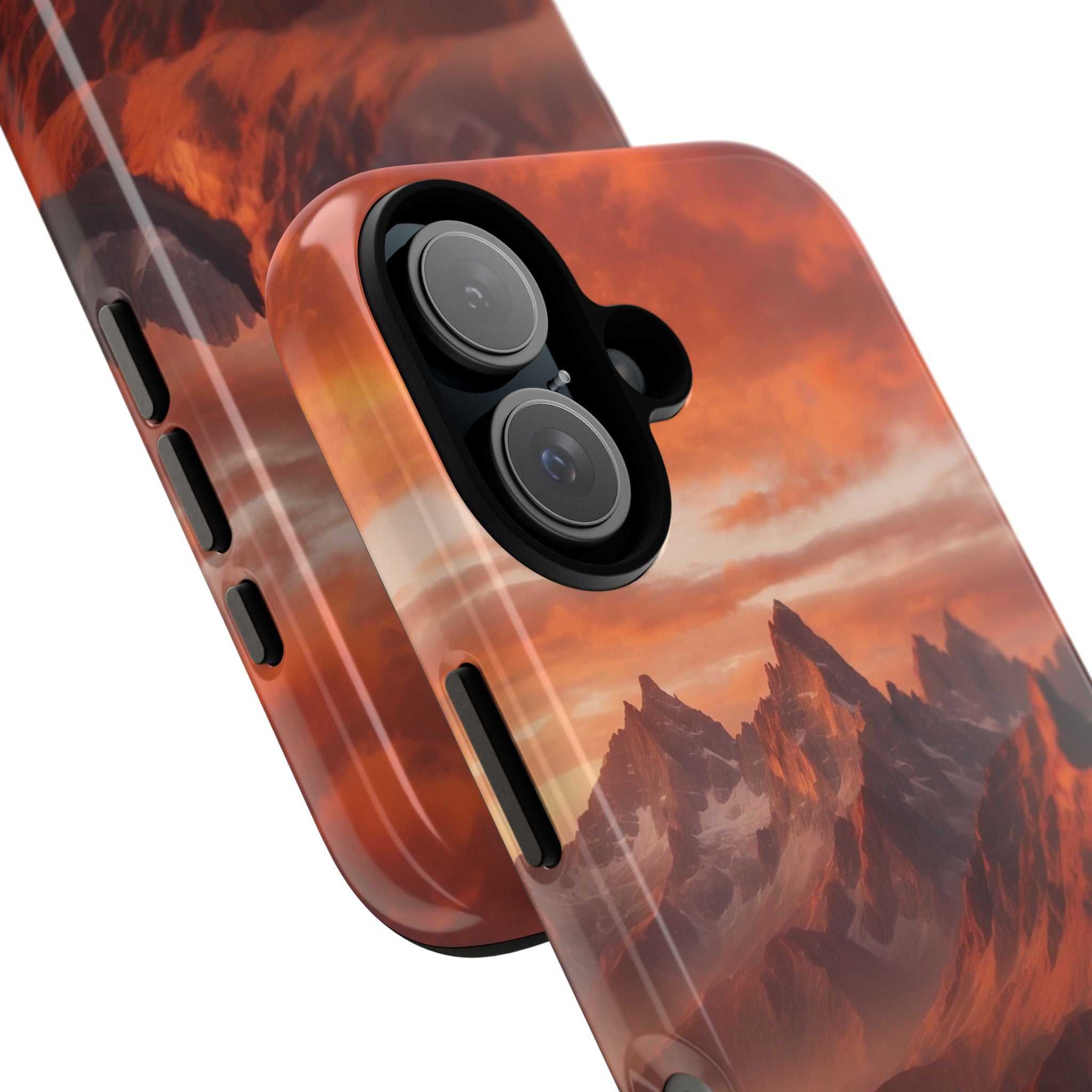 Mountain Peaks Glowing - iPhone Case