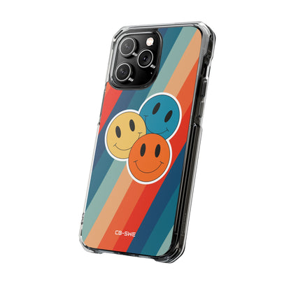 Retro Smiley Harmony iPhone Case - Impact
