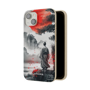 Serene Samurai Sunrise | Biodegradable Phone Case