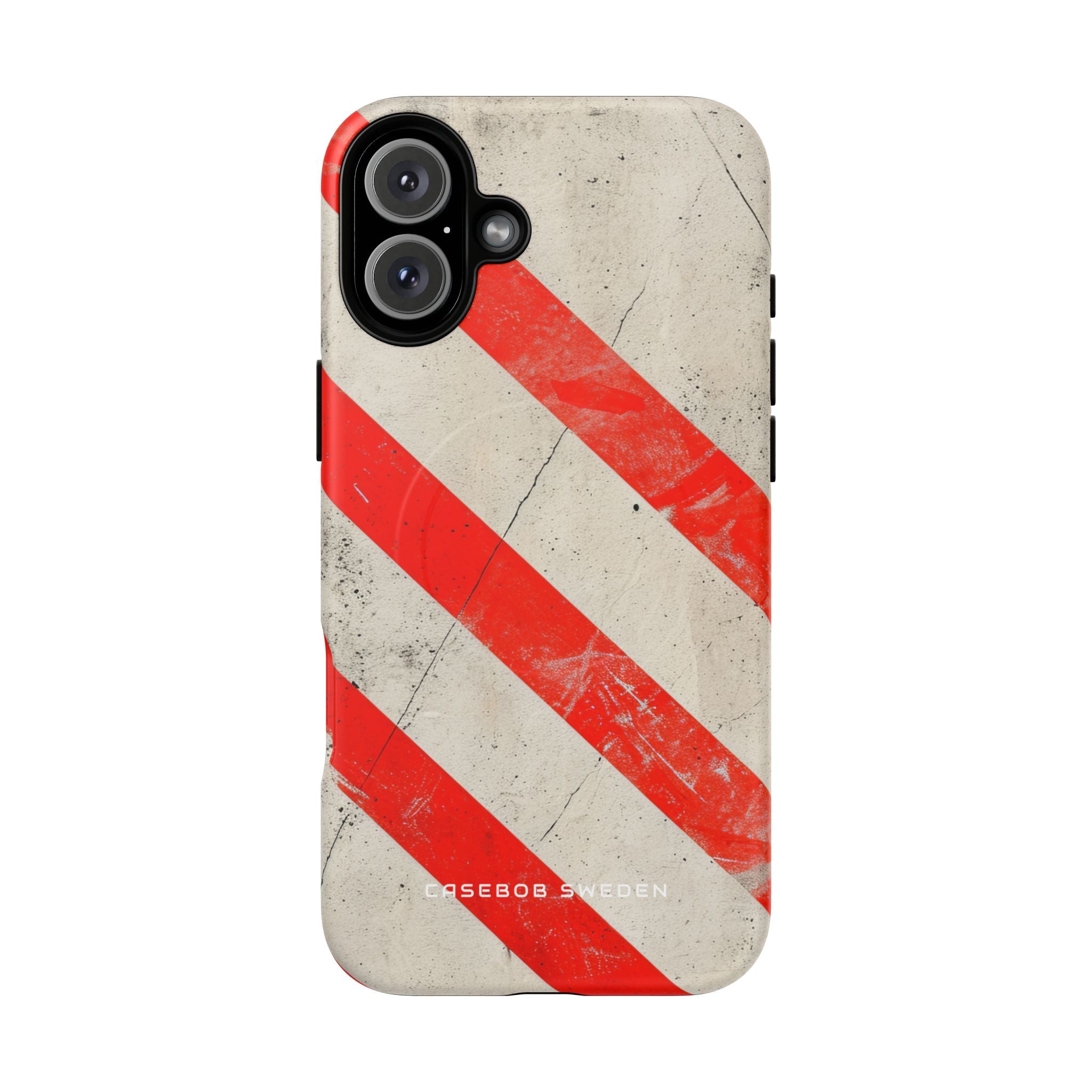 Striker Crimson Stripes iPhone 16 | Tough+ Phone Case