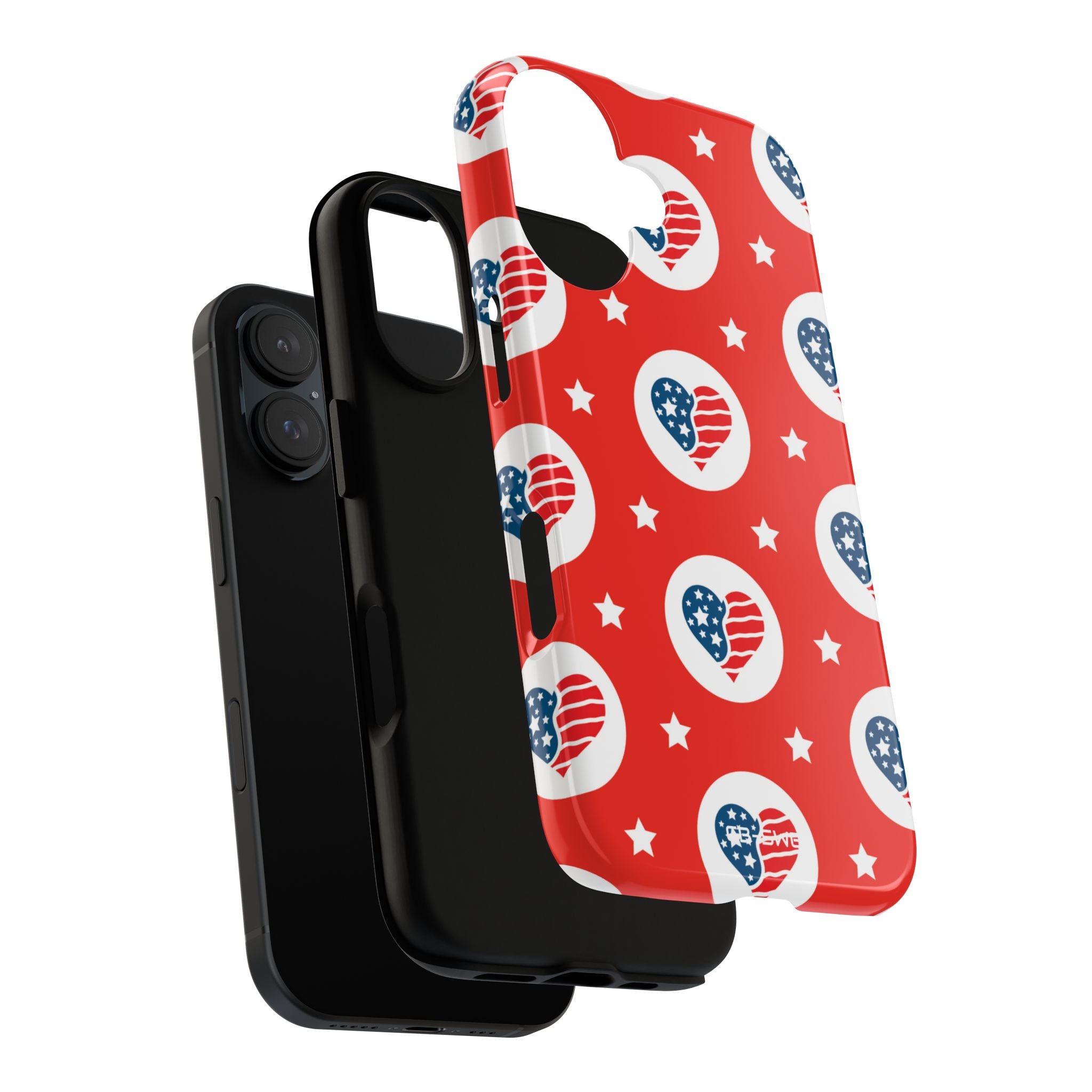 Hearts Celebrate Freedom - iPhone Case