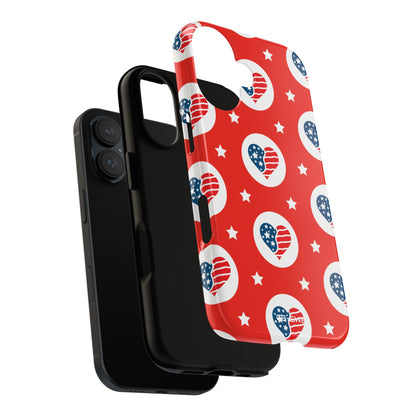 Hearts Celebrate Freedom - iPhone Case