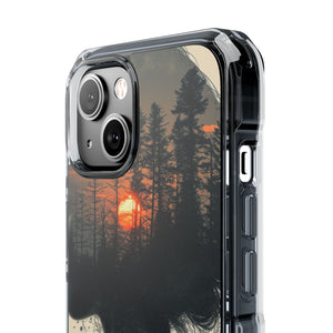 Tranquil Silhouette - Phone Case for iPhone (Clear Impact - Magnetic)