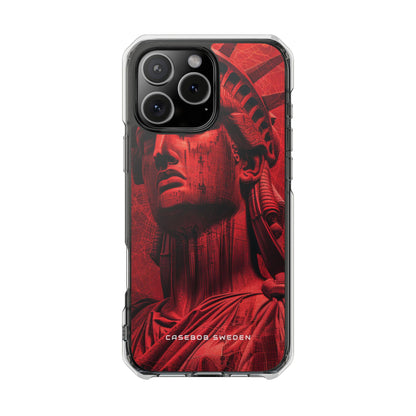 Zen Red Liberty Vision iPhone 16 - Clear Impact Phone Case