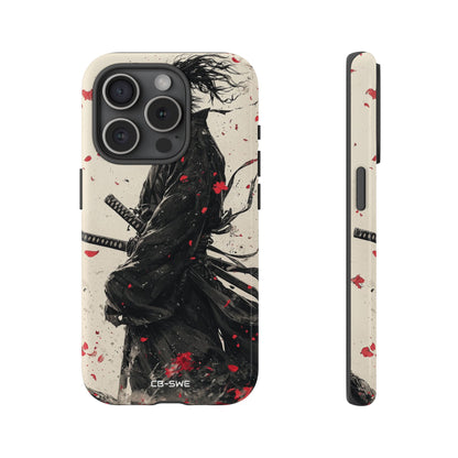Falling Samurai Petals - iPhone Case