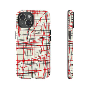 Red Line Minimalist - Protective Phone Case