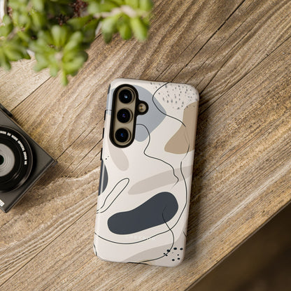 Grey Lines Simplicity - Protective Phone Case