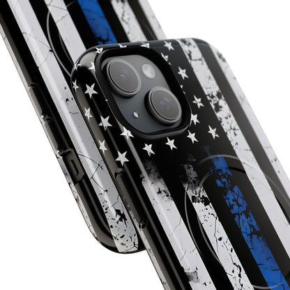 Blue Stripe Flag iPhone 15 Case - Tough+