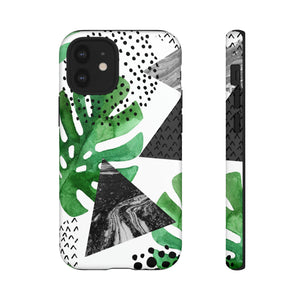 Grunge Green Tropical - Protective Phone Case