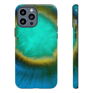 Green Yelly Ink Art iPhone Case (Protective) iPhone 13 Pro Max Glossy Phone Case