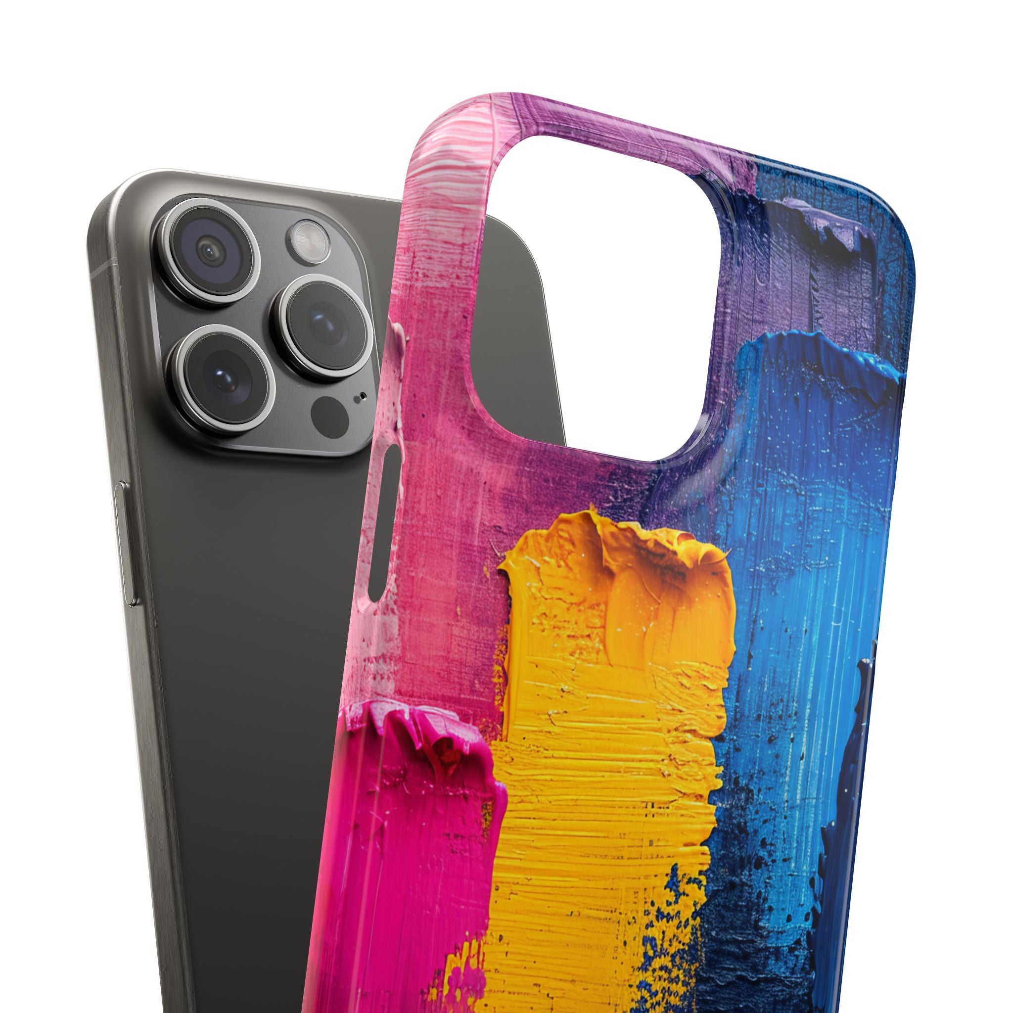 Bold Abstract Texture - Slim iPhone 15 Phone Case