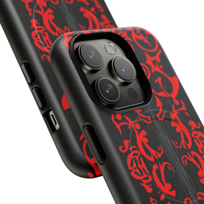 Gothic Crimson Symmetry iPhone 14  Tough+ Phone Case