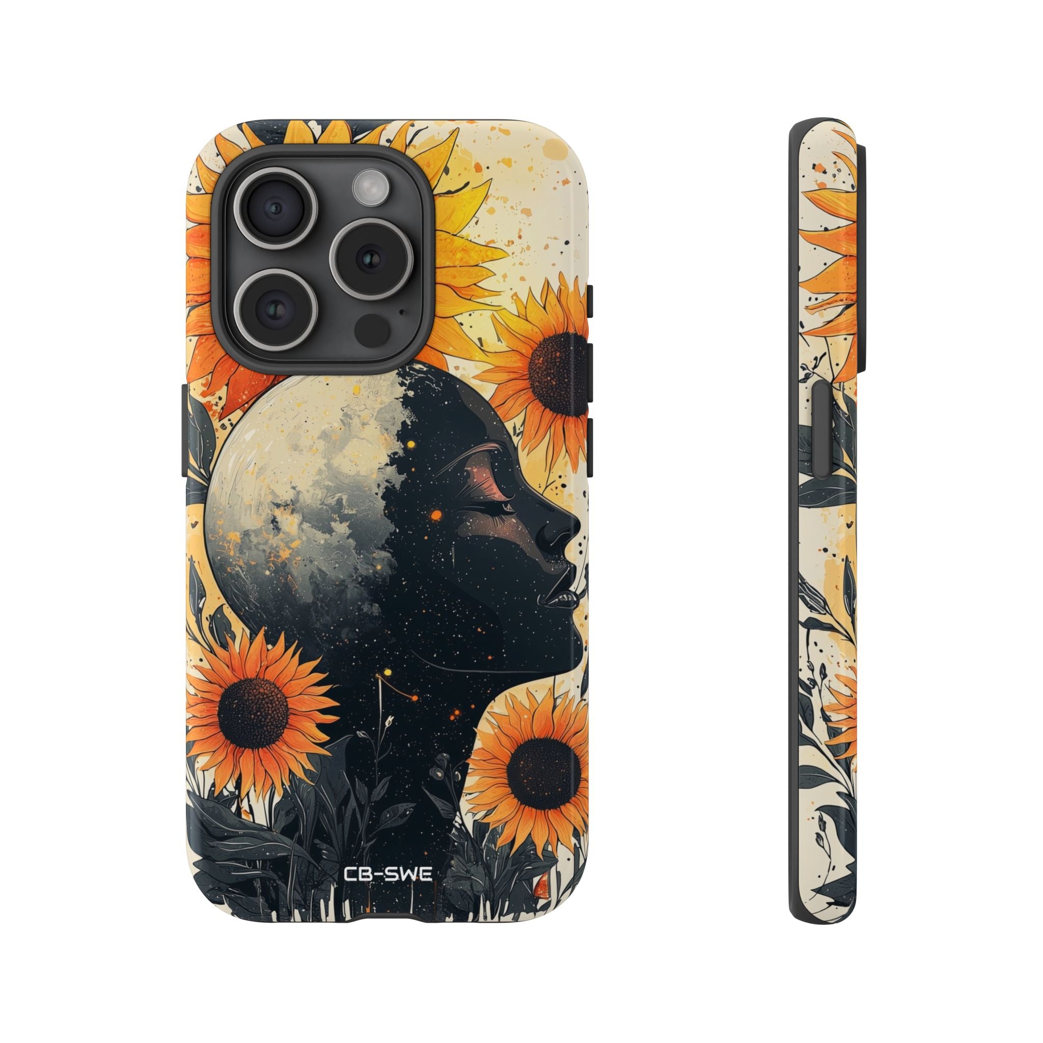 Sunflower Embraces Moon - iPhone Case