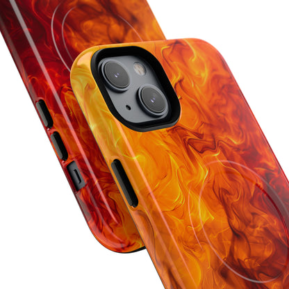 Flaming Energy Swirl iPhone 14 - Tough+