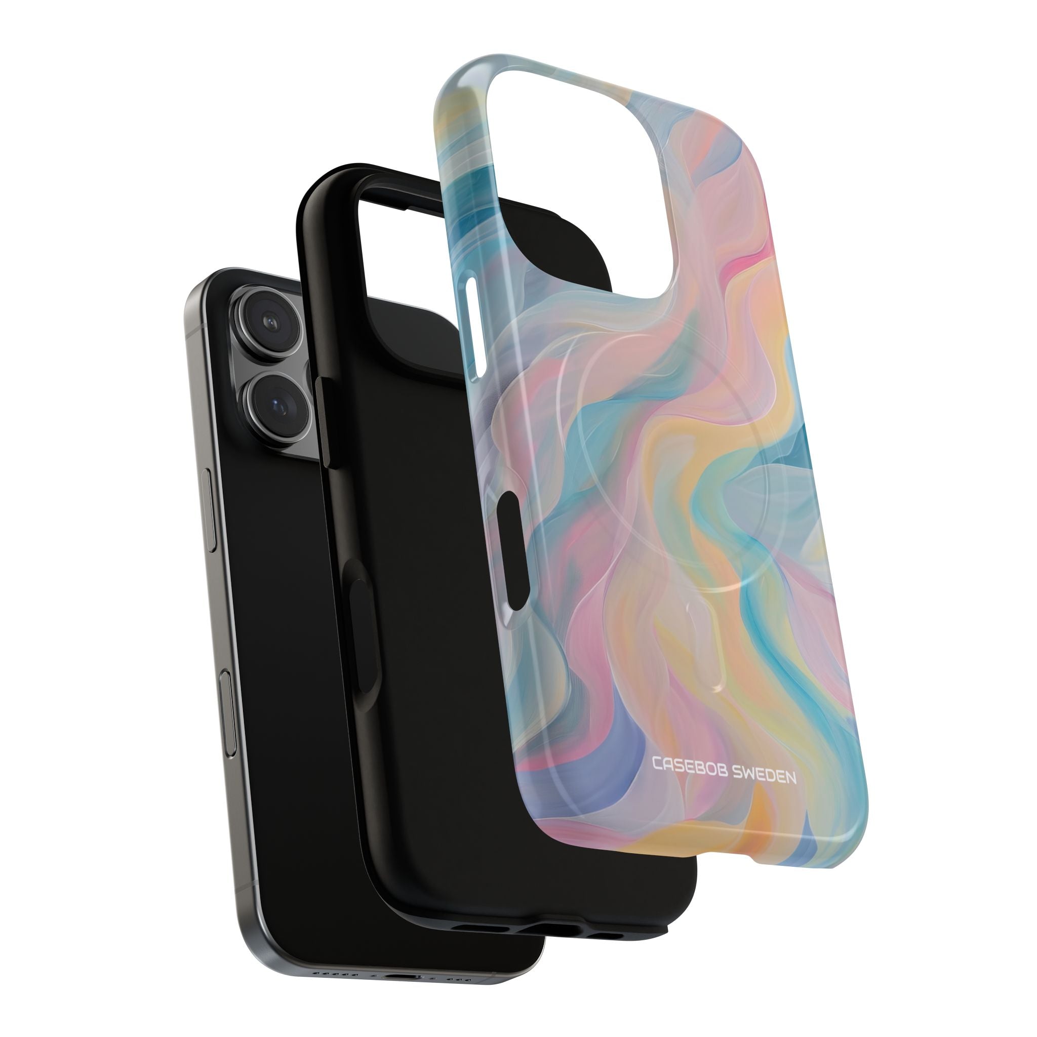 Dreamy Pastel Swirls - Tough + MagSafe® iPhone 16 Phone Case