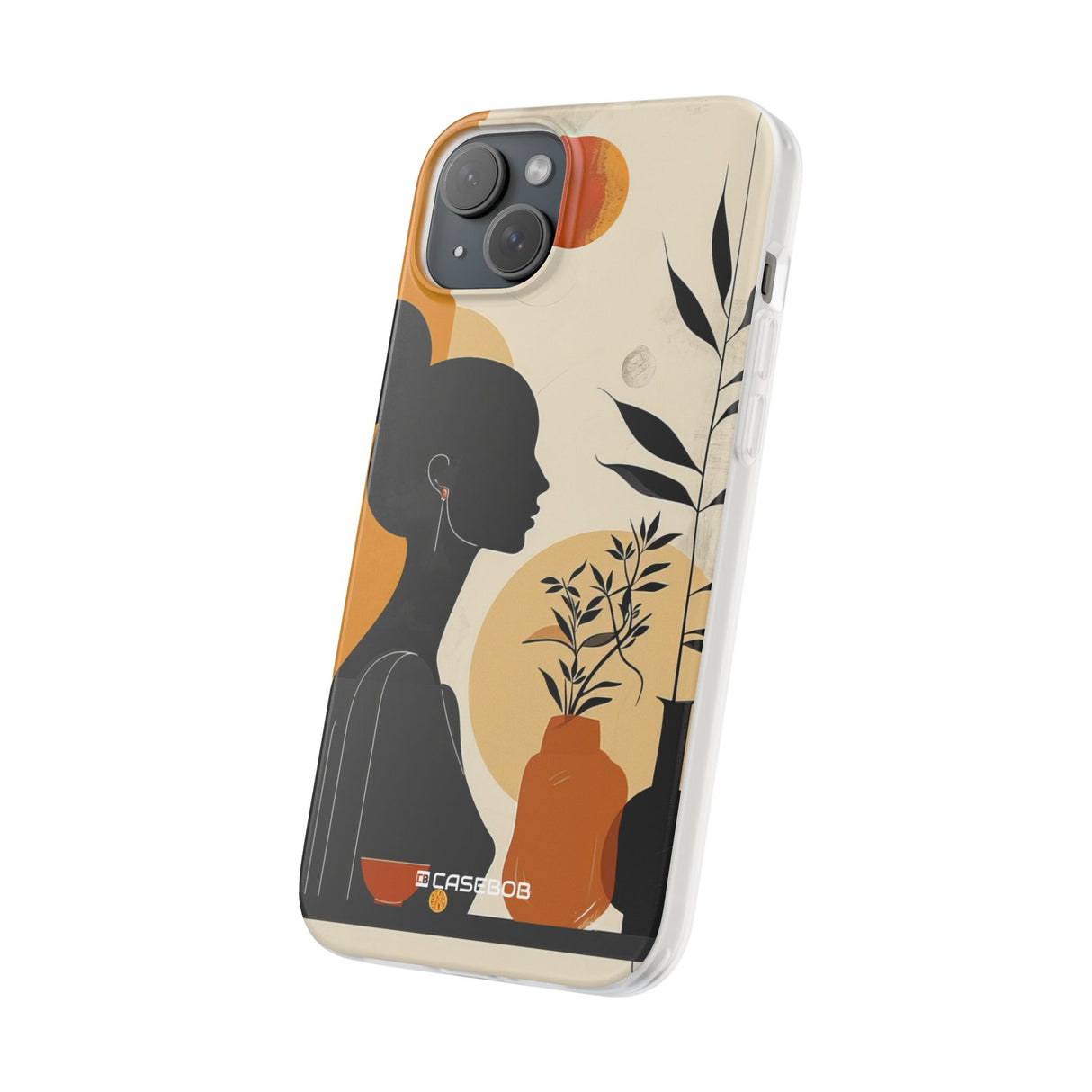 Modern Silhouette Tranquility | Flexible Phone Case for iPhone