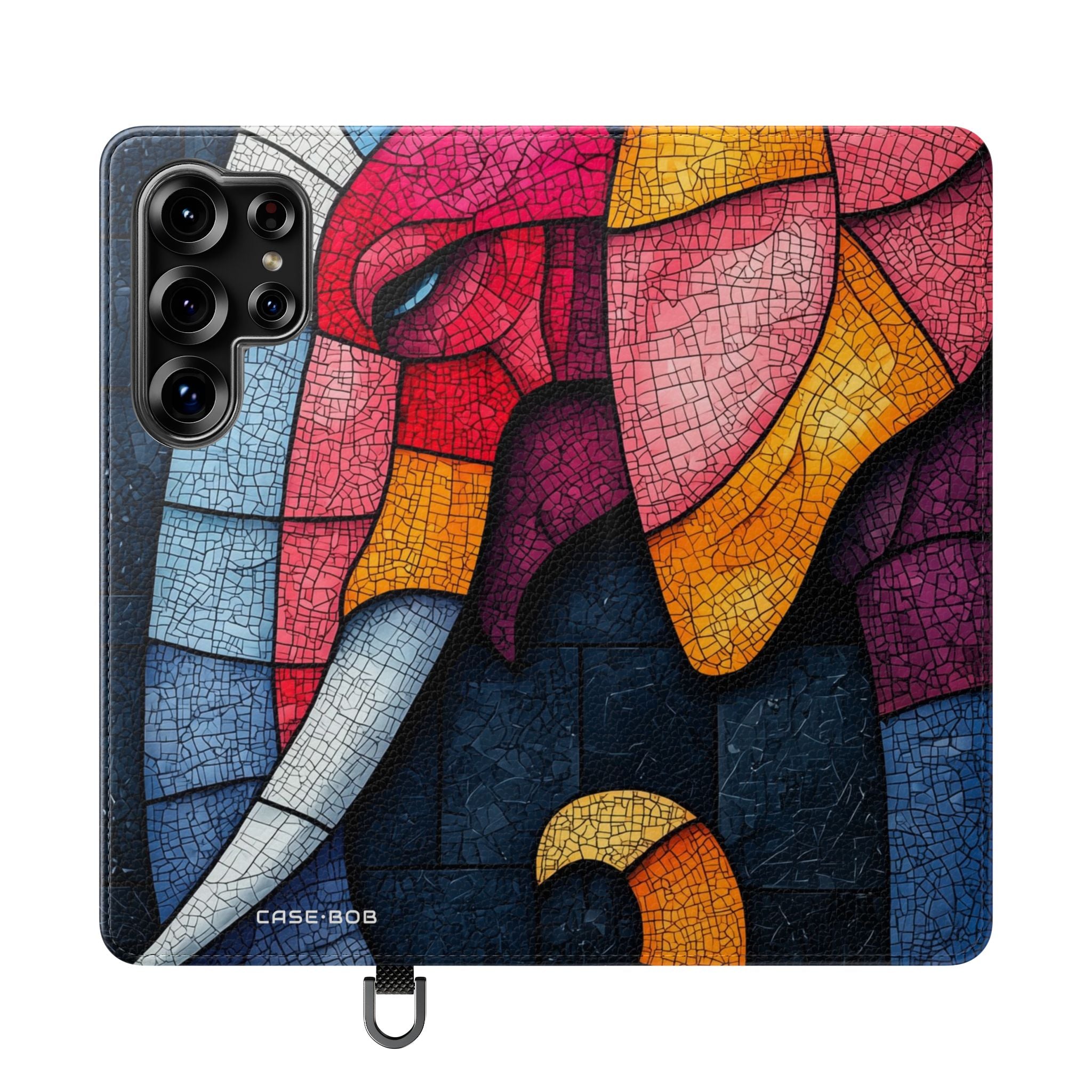 Blue Mosaic Elephant - Samsung S25 Ultra Case - Wallet