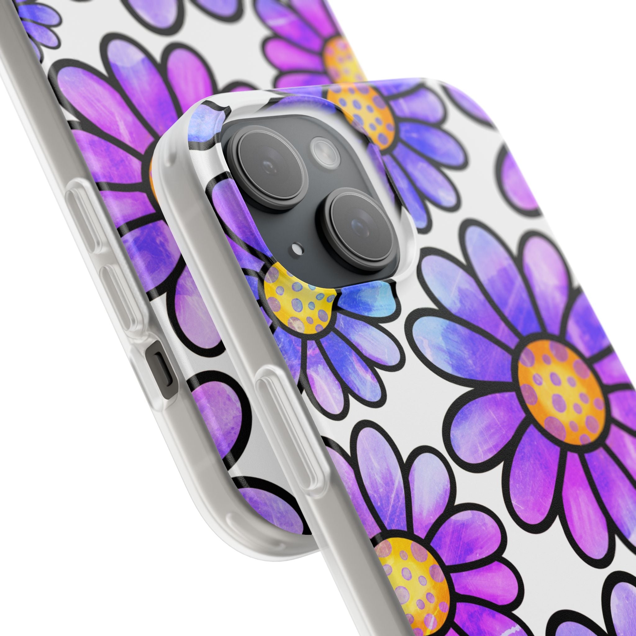 Polka Dot Blooms iPhone 15 Case - Soft