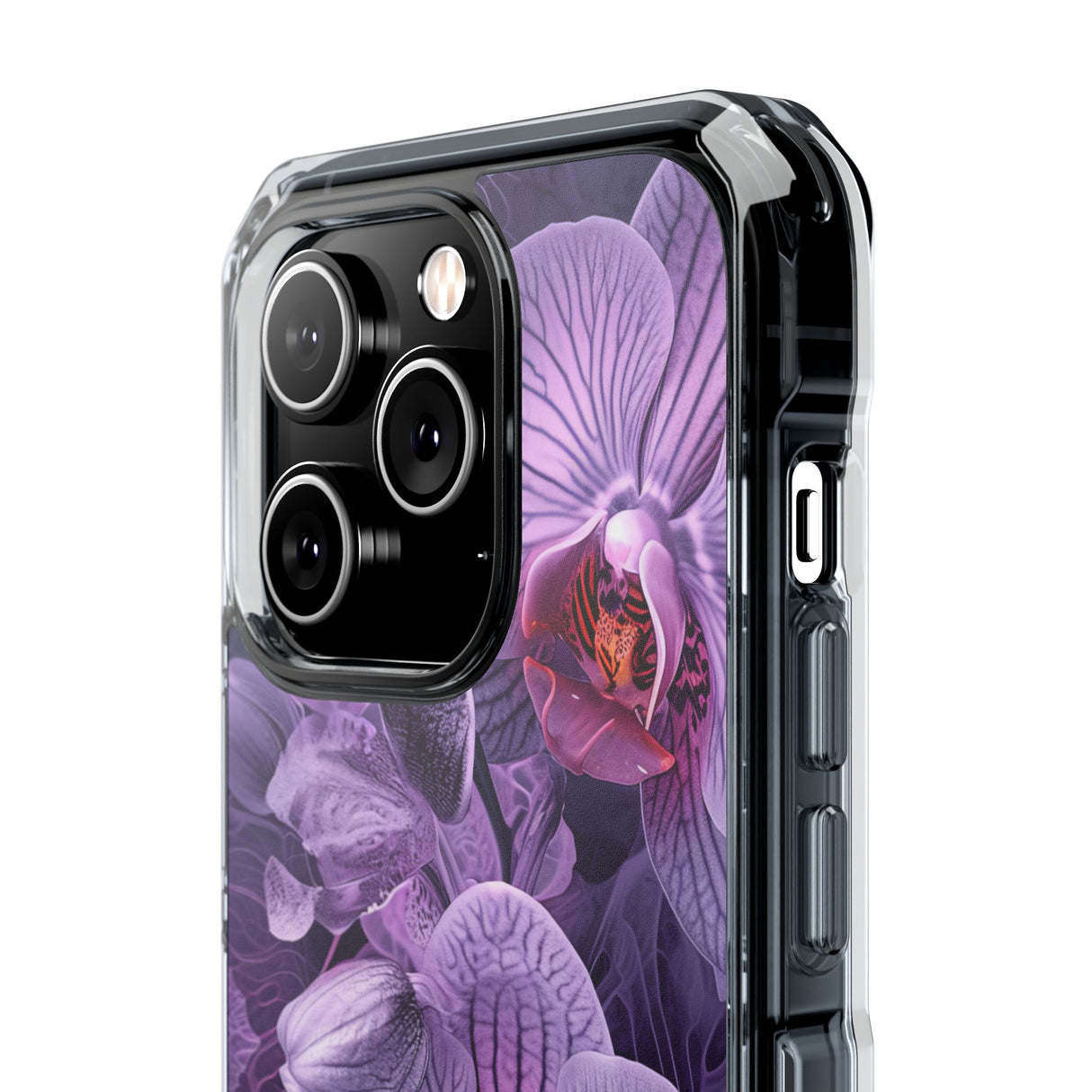 Radiant Orchid Design | Handyhülle für iPhone (Clear Impact Case – magnetisch) 