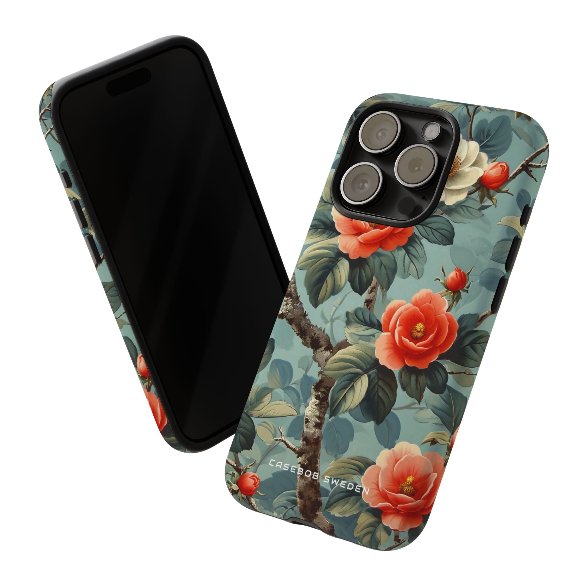 Vintage Floral Romance iPhone 15 - Tough Phone Case