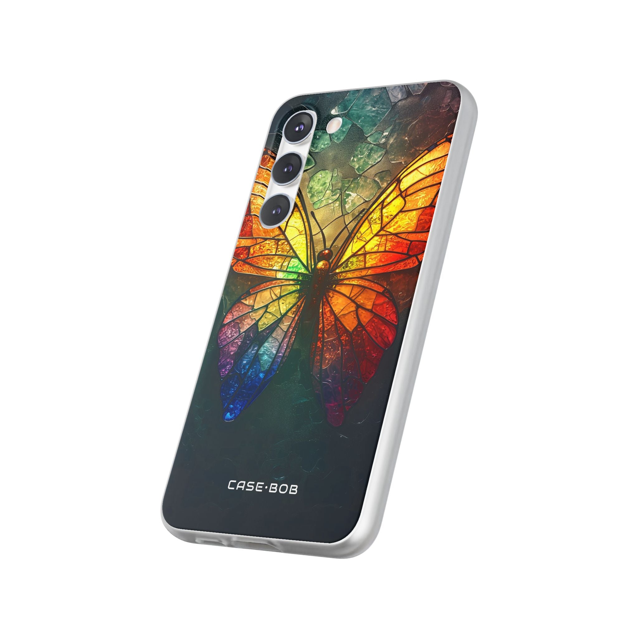 Stained Glass Butterfly Samsung S23 Plus Case - Soft