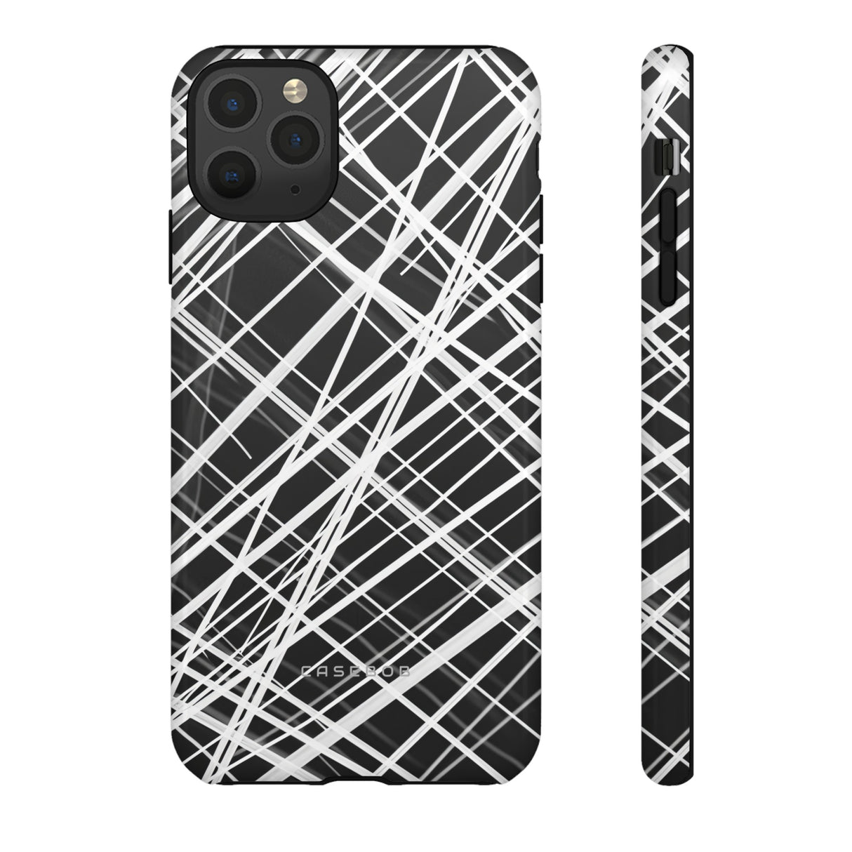 White Line Elegance - Protective Phone Case