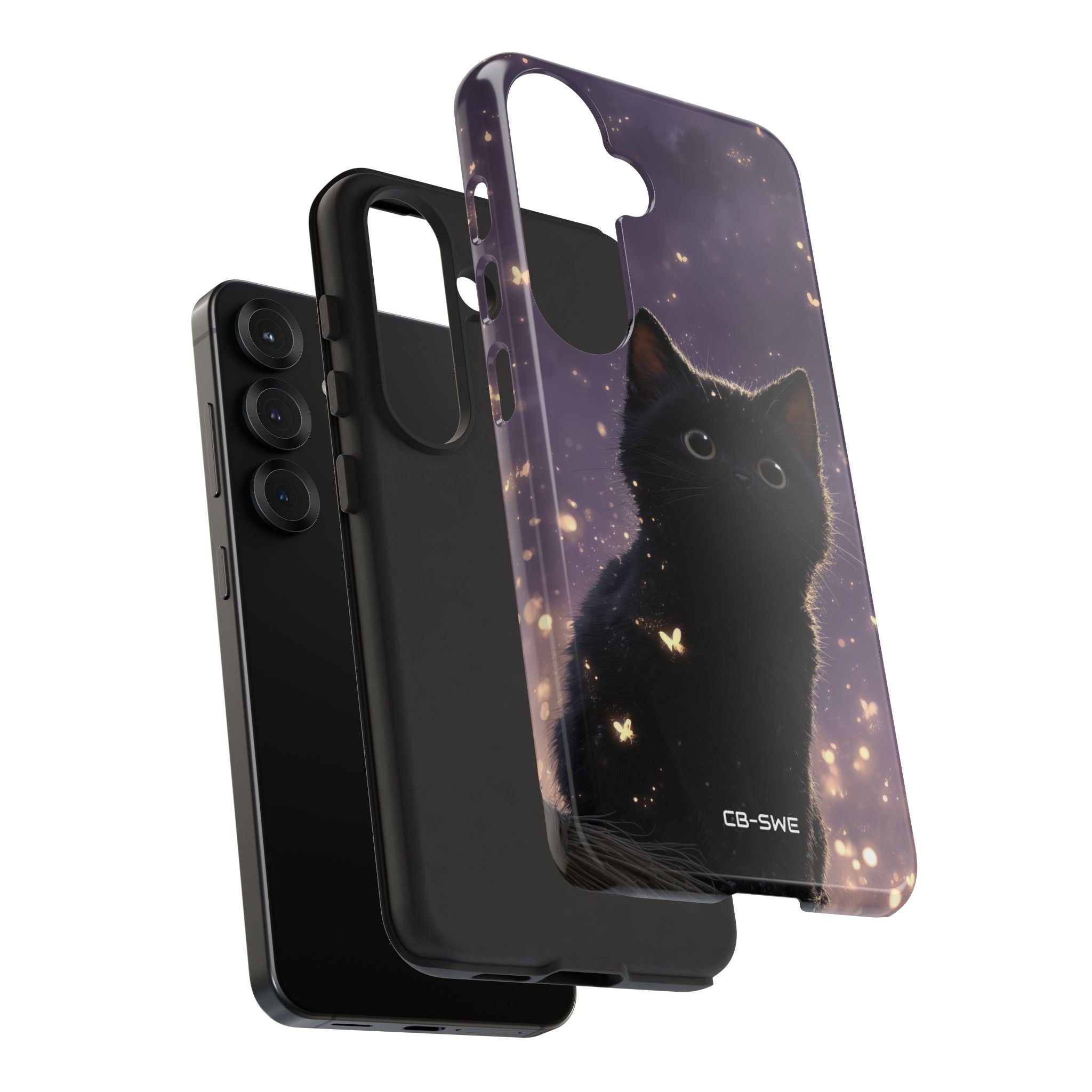 Whimsical Cat Soars - Samsung Case