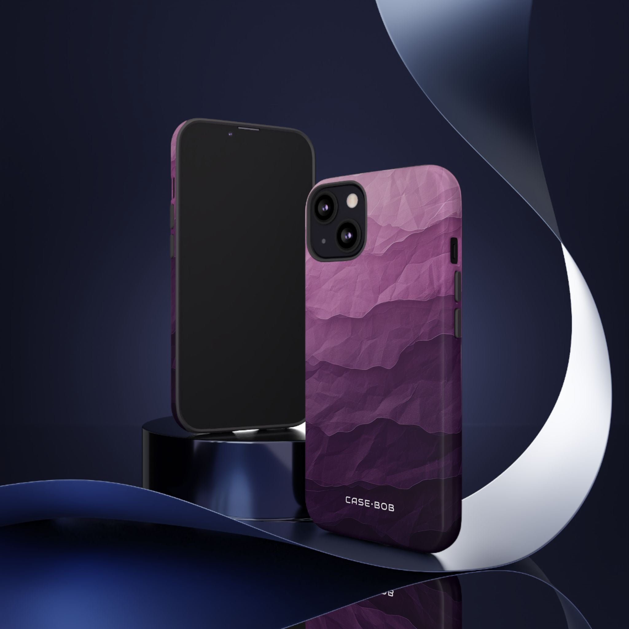Purple Wave Layers iPhone 13 Case - Tough