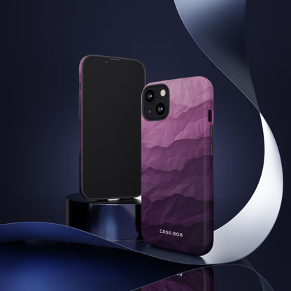 Purple Wave Layers iPhone 13 Case - Tough