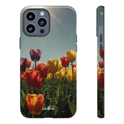 Tulips Embrace Sunlight - iPhone Case