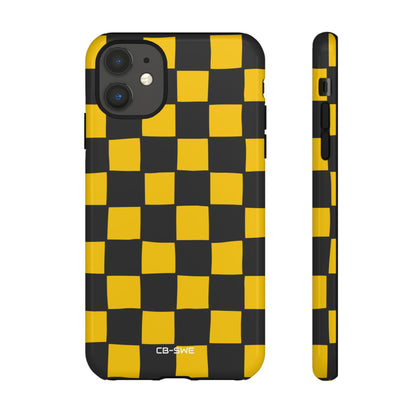 Yellow Squares Dance - iPhone Case