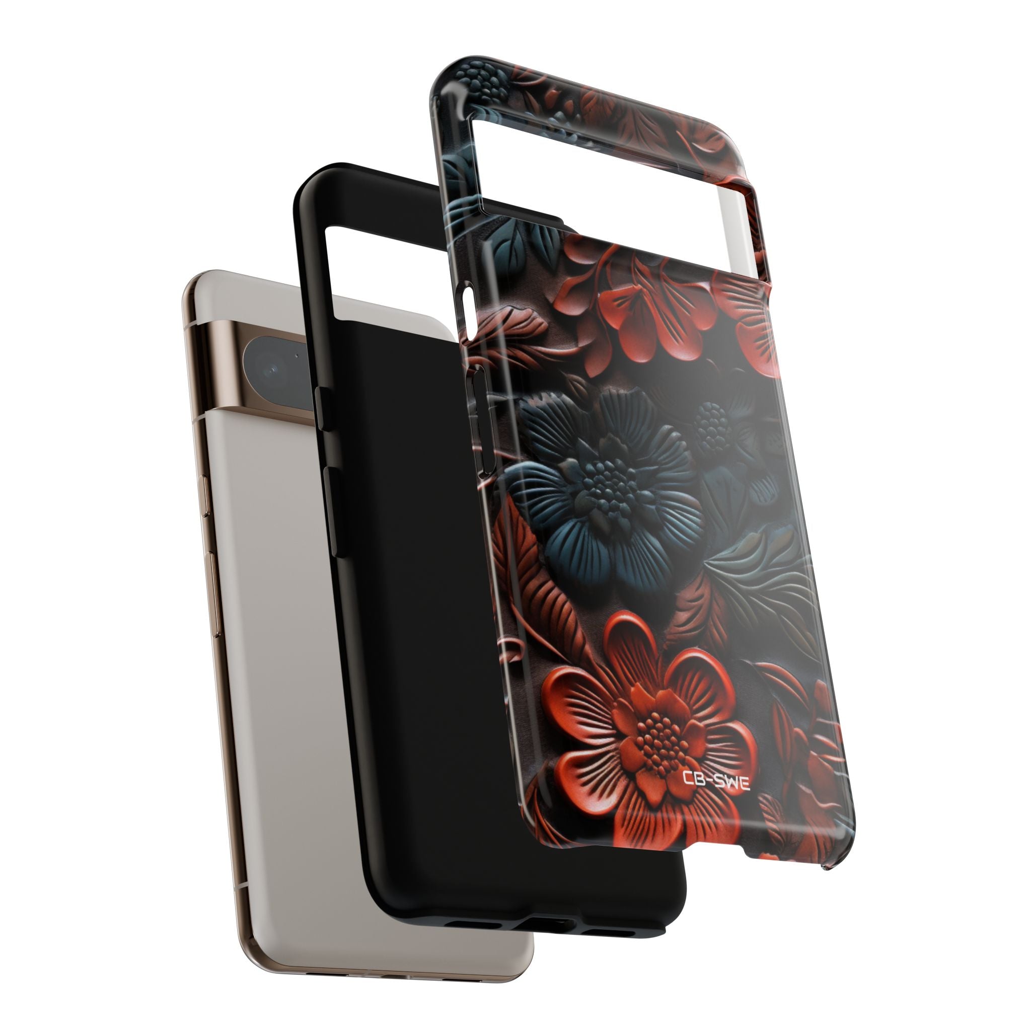 Sculpted Floral Elegance - Google Pixel Case