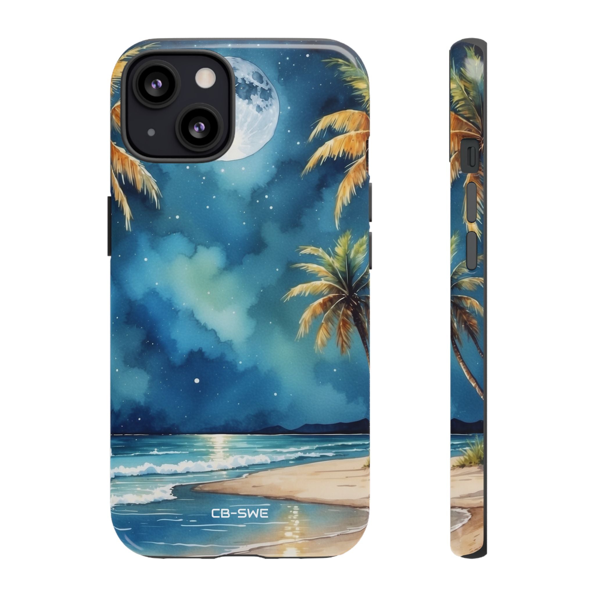 Moonlight Kisses Waves - iPhone Case