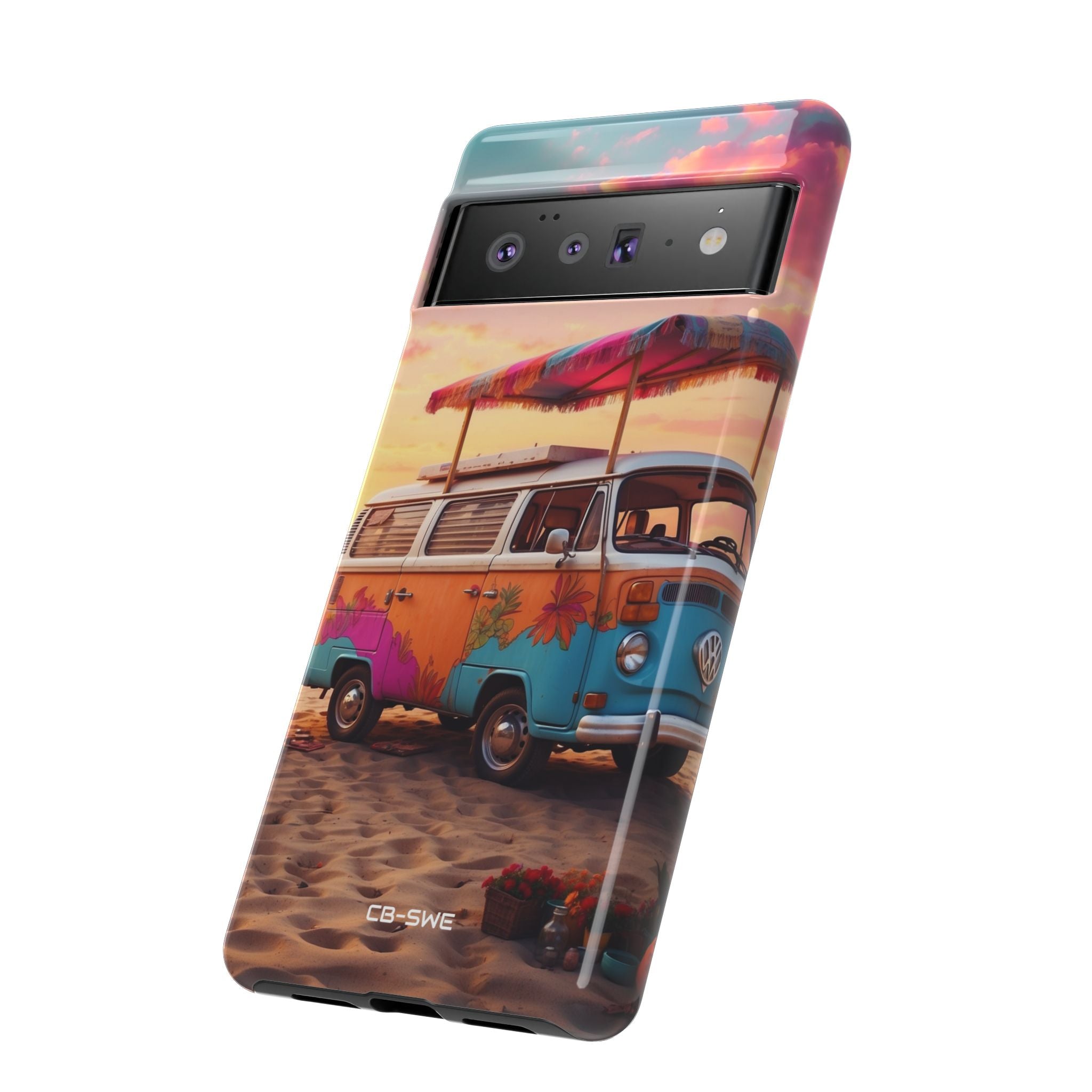 **Van Rests at Shore** - Google Pixel Case